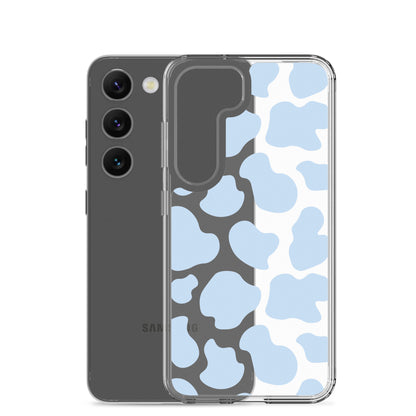 Blue Cow Clear Samsung Case