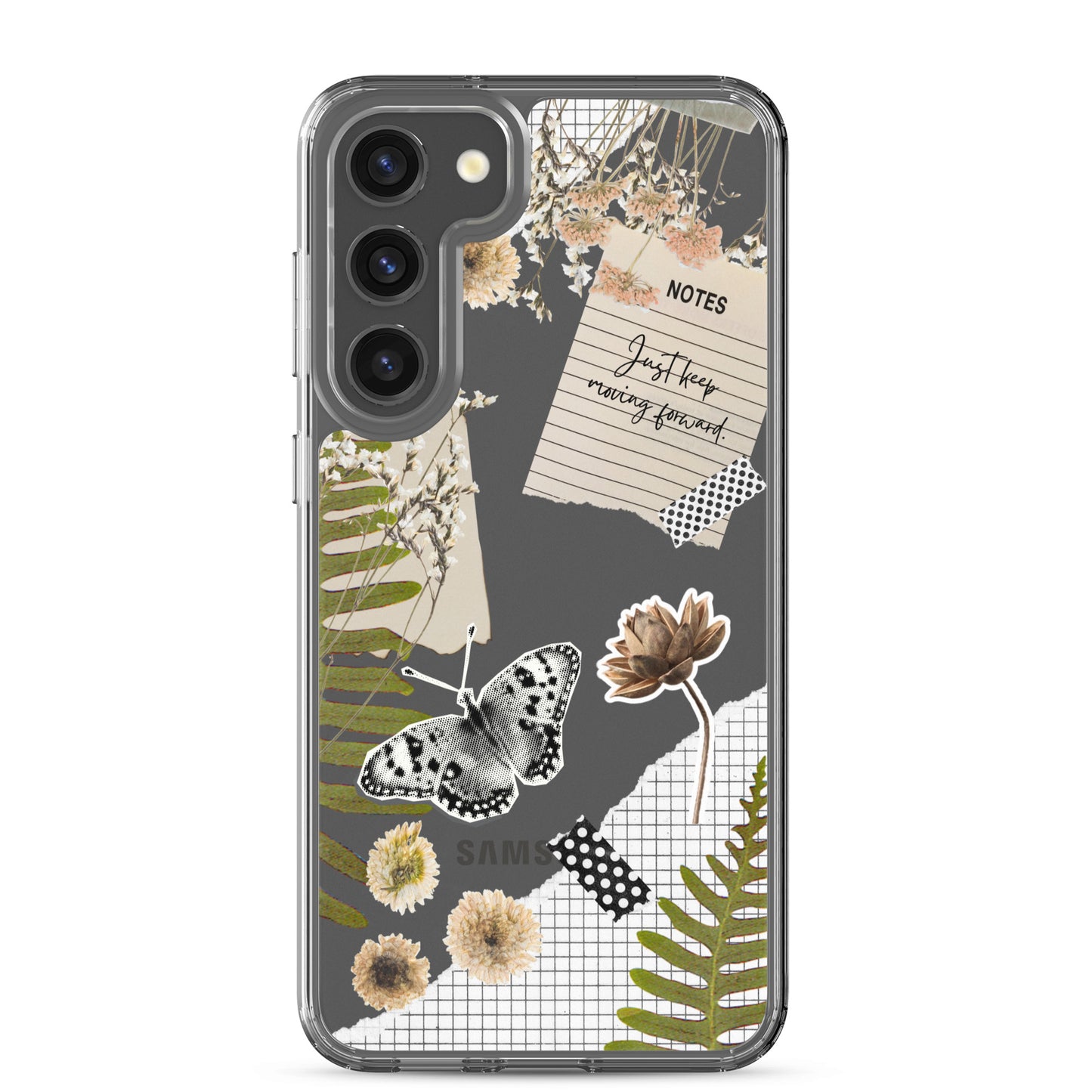 Boho Collage Clear Samsung Case