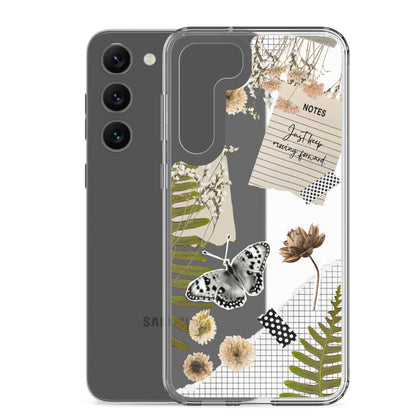 Boho Collage Clear Samsung Case