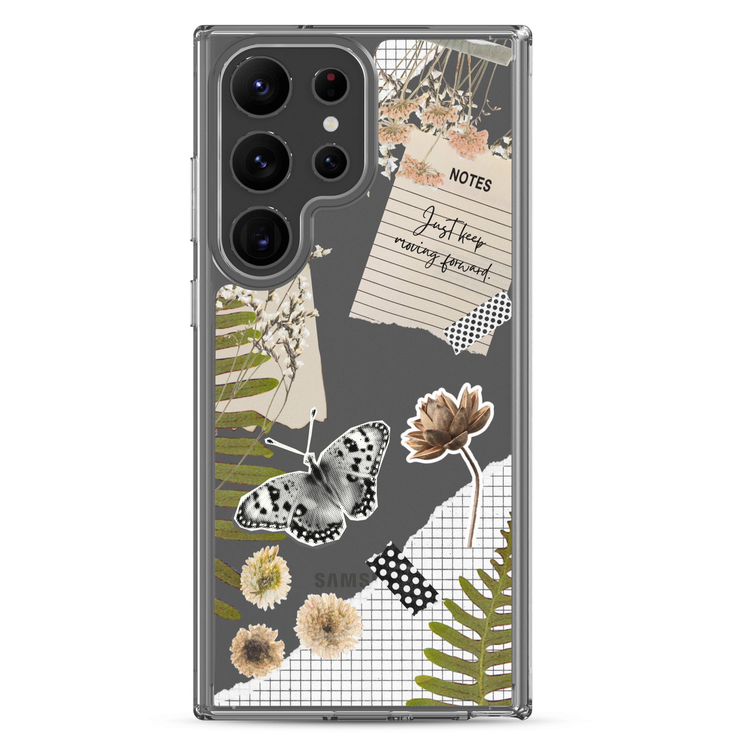 Boho Collage Clear Samsung Case