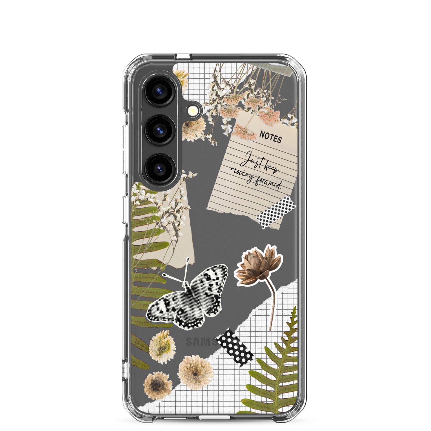 Boho Collage Clear Samsung Case