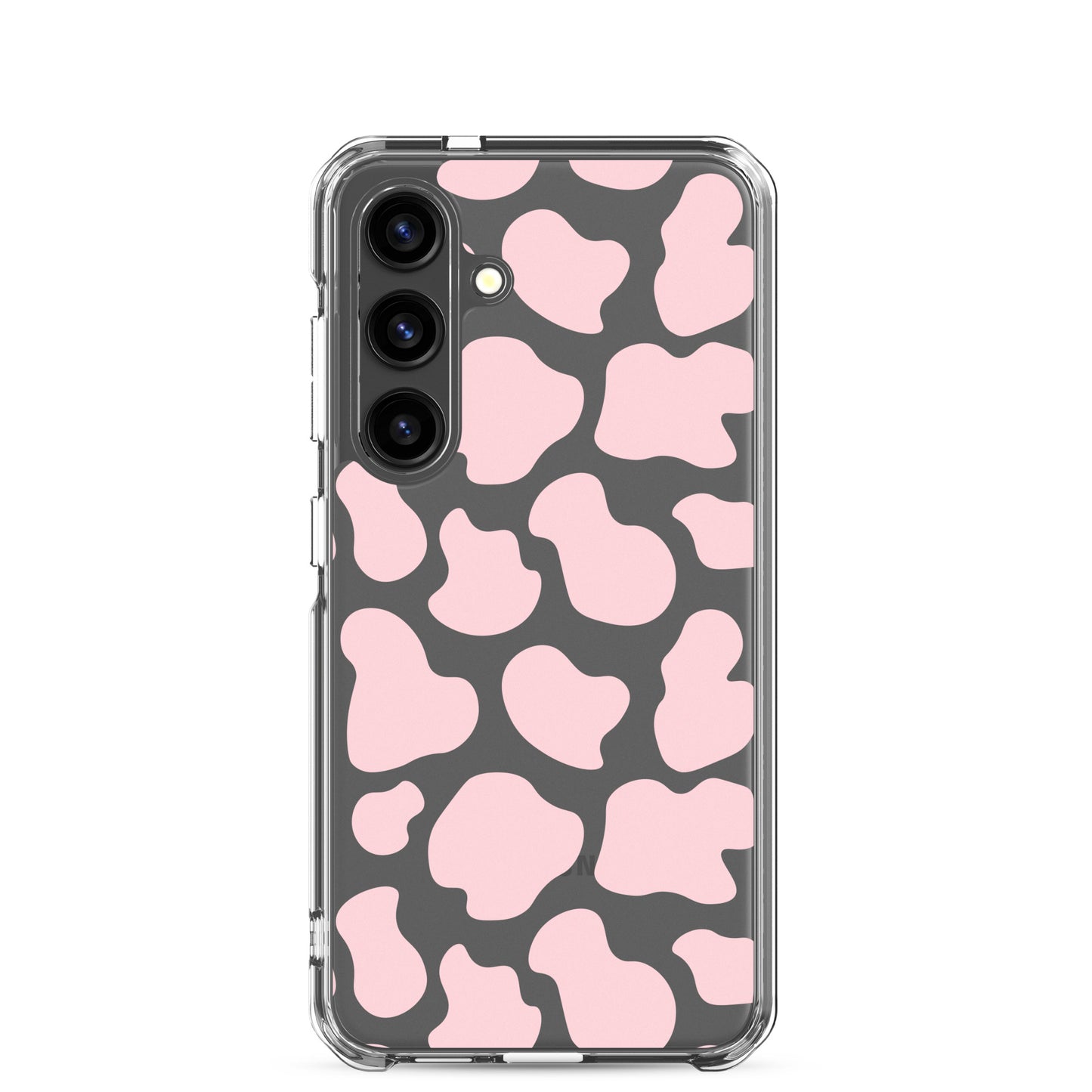 Pink Cow Clear Samsung Case