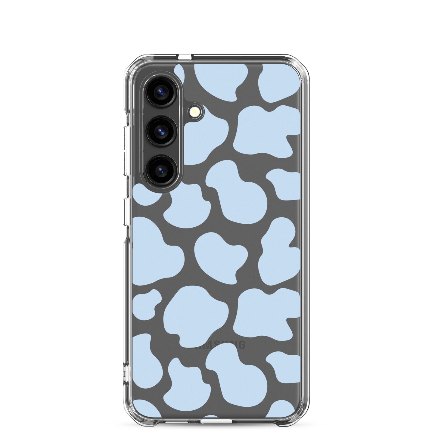 Blue Cow Clear Samsung Case