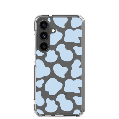 Blue Cow Clear Samsung Case