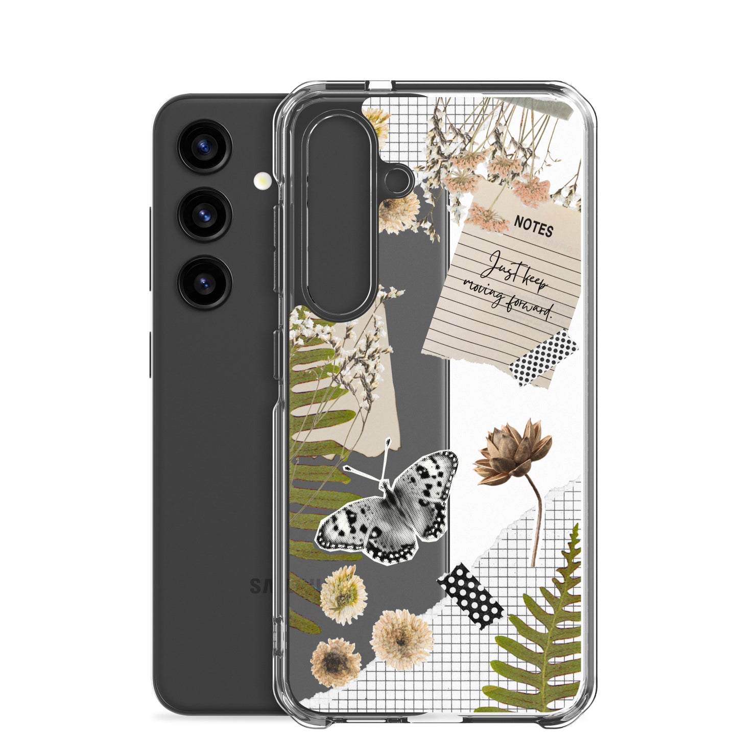 Boho Collage Clear Samsung Case