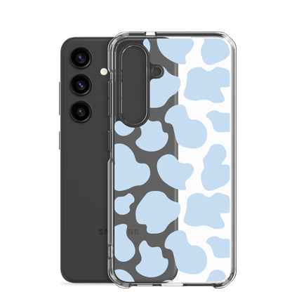 Blue Cow Clear Samsung Case