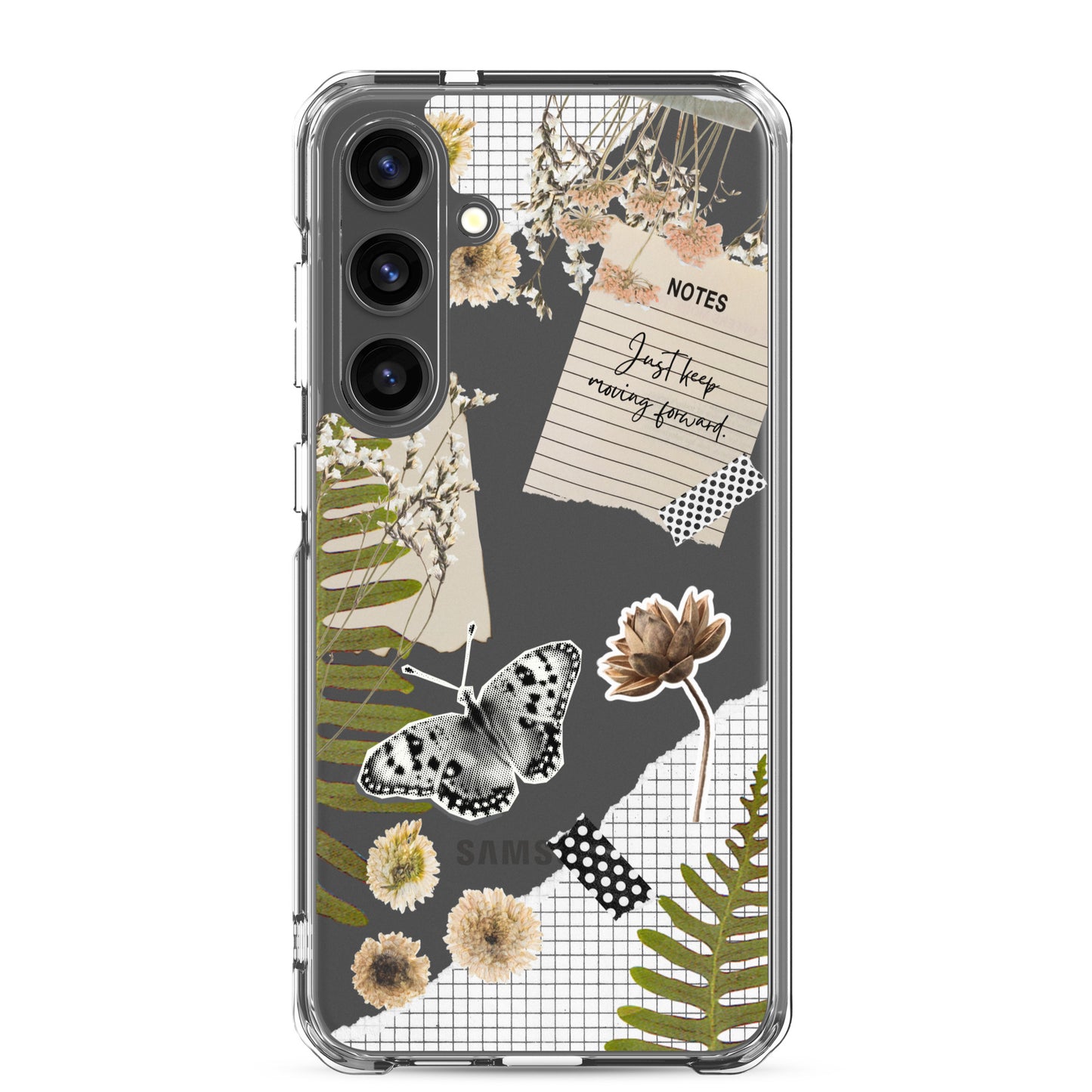 Boho Collage Clear Samsung Case