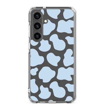 Blue Cow Clear Samsung Case