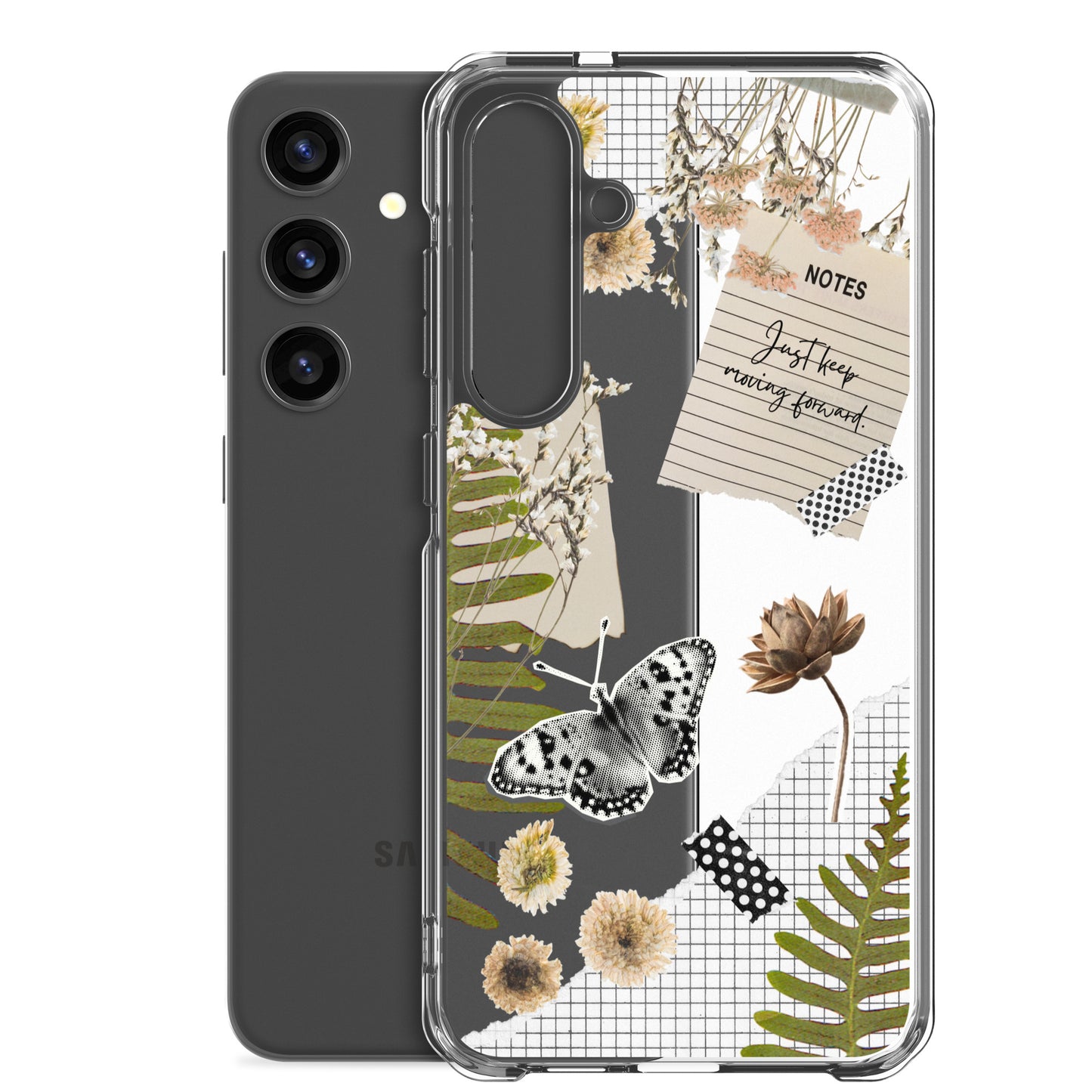 Boho Collage Clear Samsung Case