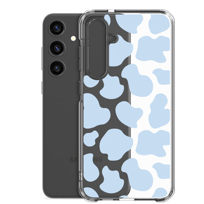 Blue Cow Clear Samsung Case