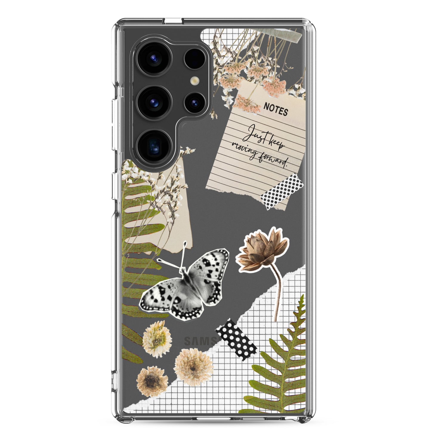 Boho Collage Clear Samsung Case