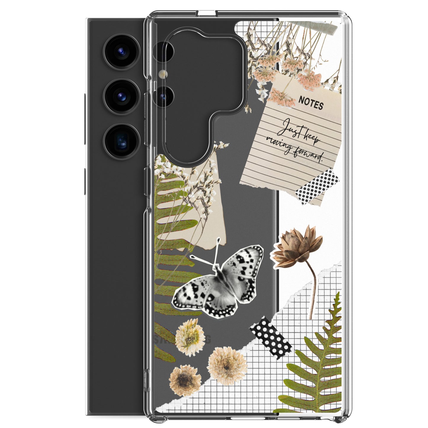 Boho Collage Clear Samsung Case