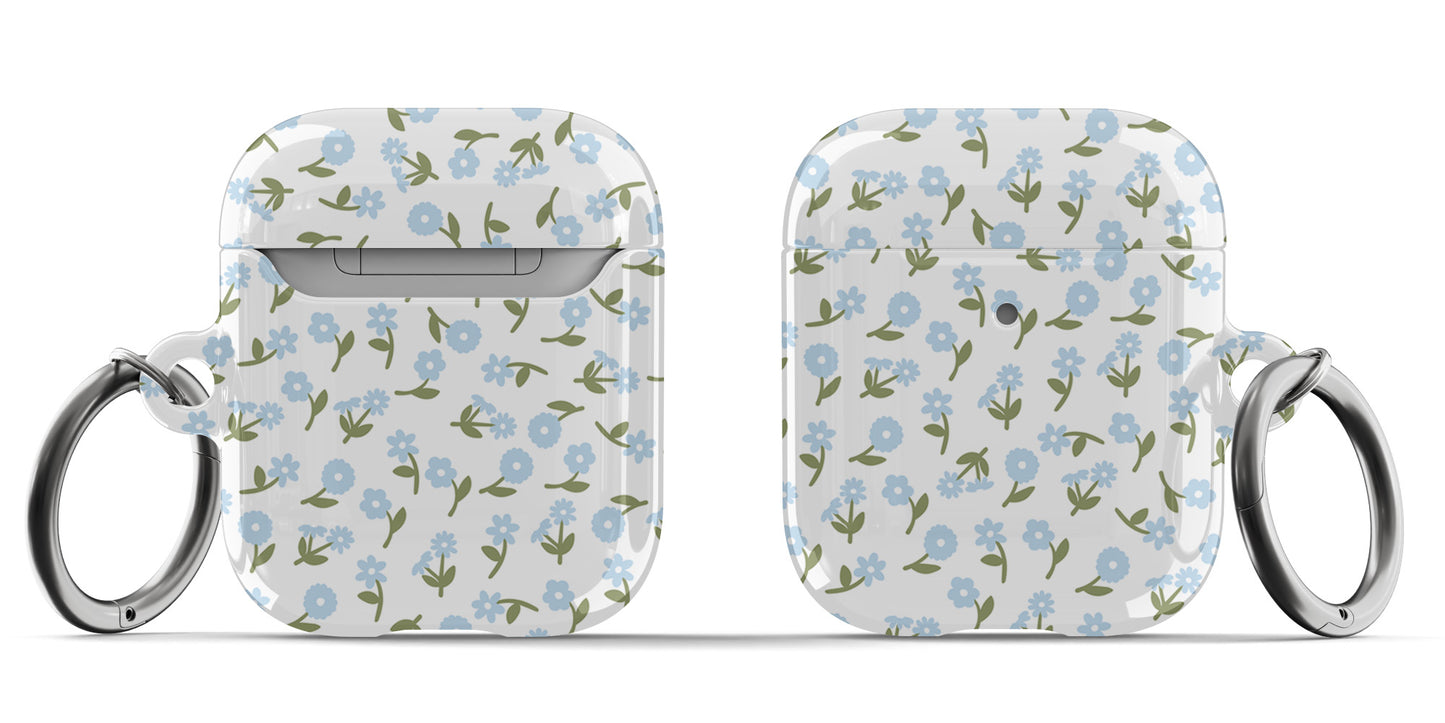 Blue Bloom AirPods Case