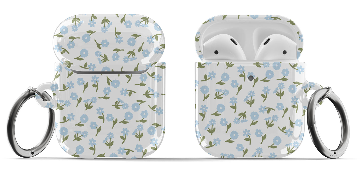 Blue Bloom AirPods Case