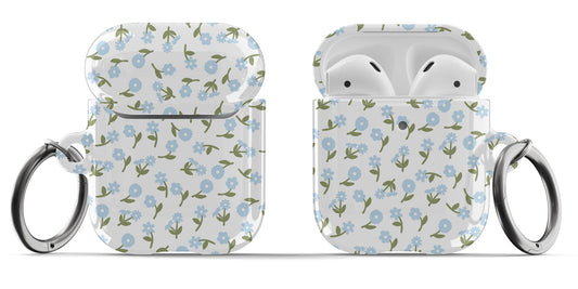 Blue Bloom AirPods Case