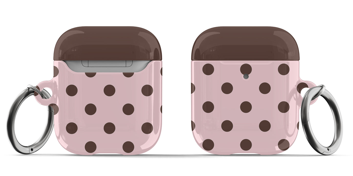 Pink Polka Dots AirPods Case