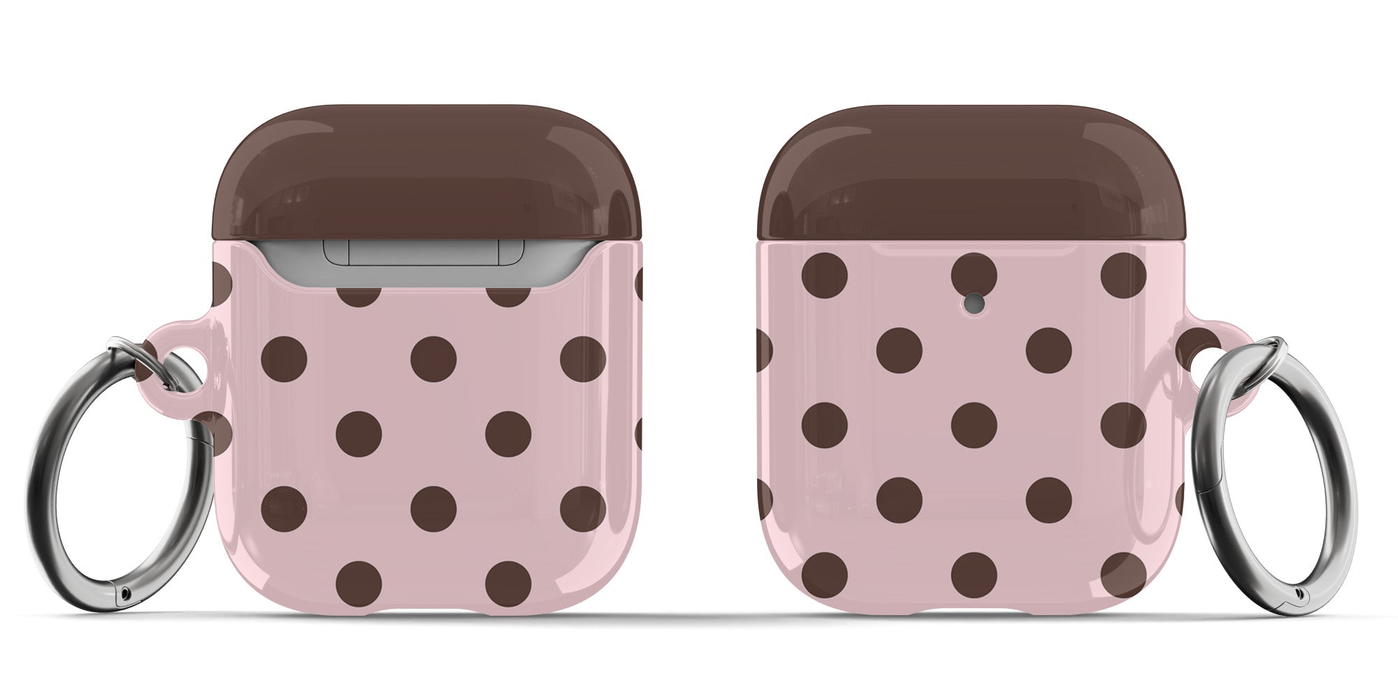 Strawberry Mocha Polka Dots AirPods Case