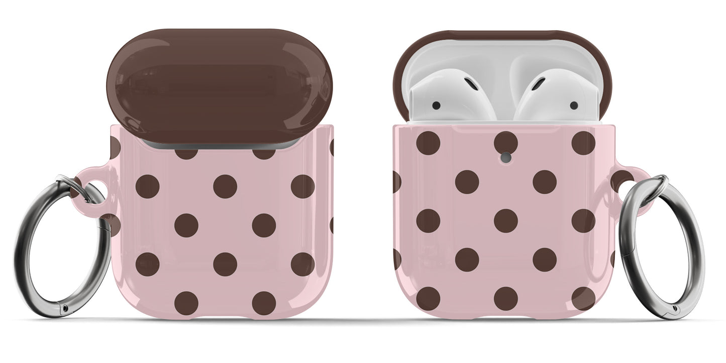Pink Polka Dots AirPods Case