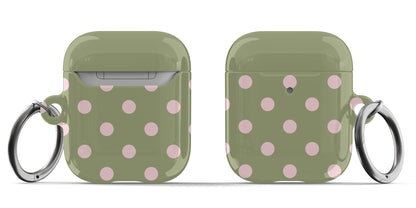 Green Polka Dots AirPods Case