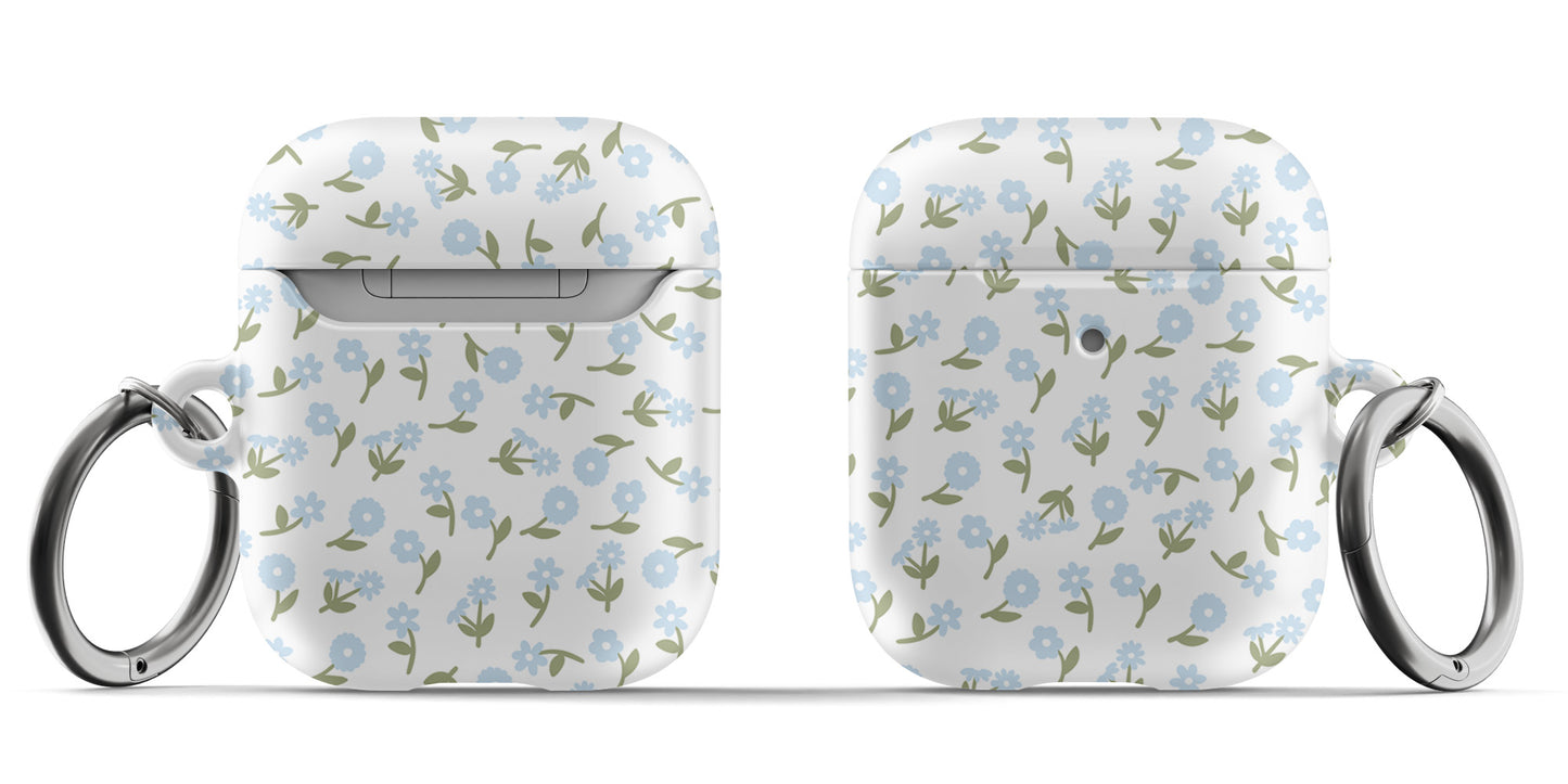 Blue Bloom AirPods Case
