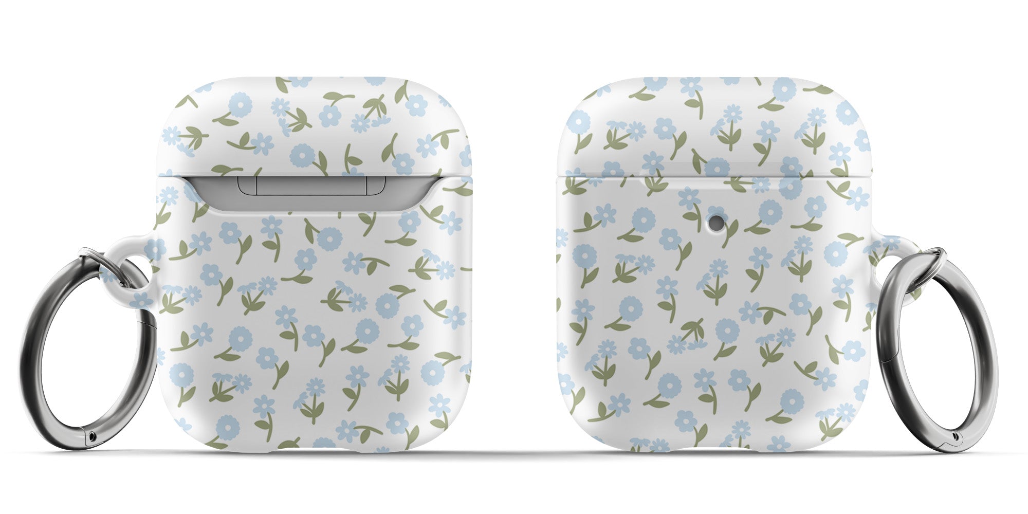 Blue Bloom AirPods Case