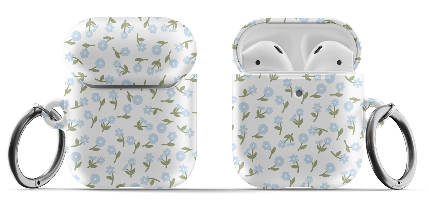 Blue Bloom AirPods Case