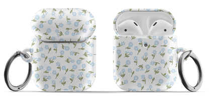 Blue Bloom AirPods Case