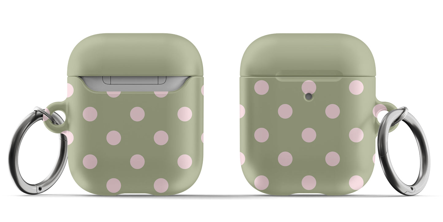 Green Polka Dots AirPods Case