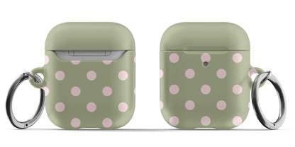 Green Polka Dots AirPods Case