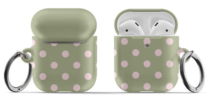 Green Polka Dots AirPods Case