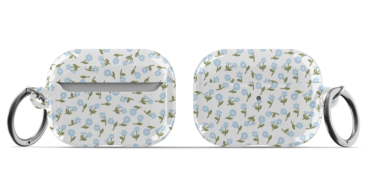 Blue Bloom AirPods Case