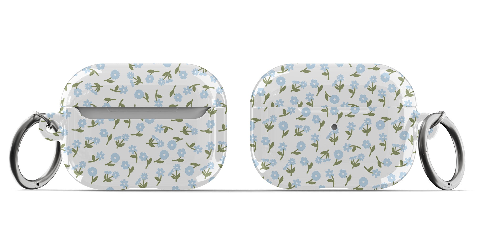 Blue Bloom AirPods Case