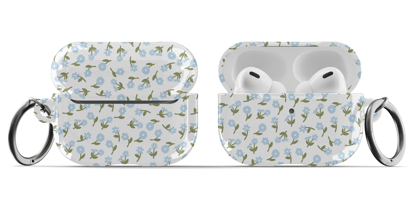Blue Bloom AirPods Case
