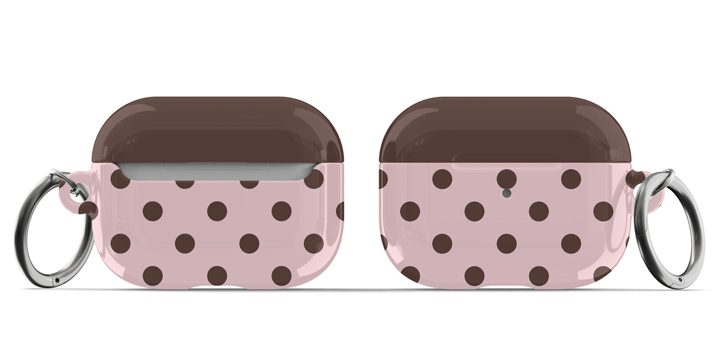 Pink Polka Dots AirPods Case