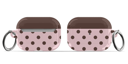 Pink Polka Dots AirPods Case