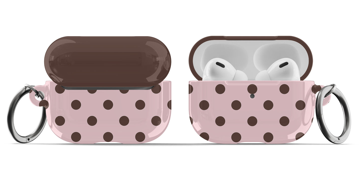 Pink Polka Dots AirPods Case