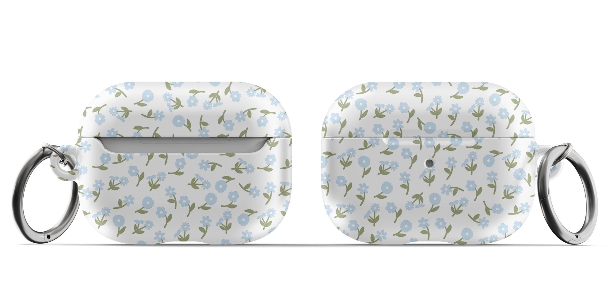 Blue Bloom AirPods Case