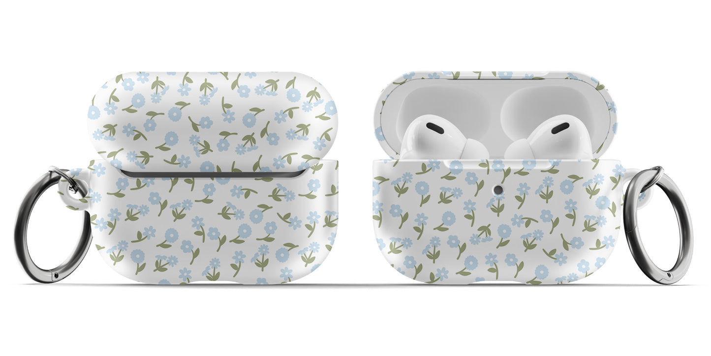 Blue Bloom AirPods Case