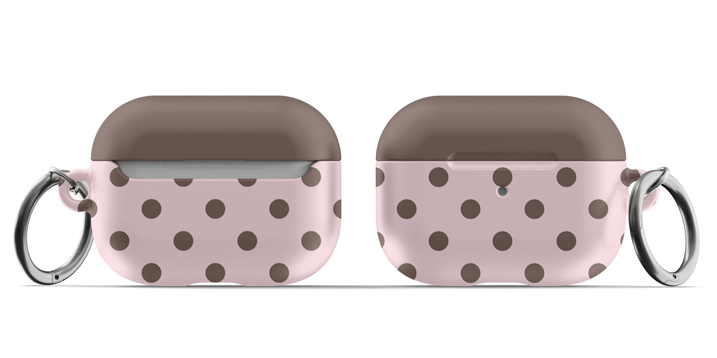 Pink Polka Dots AirPods Case