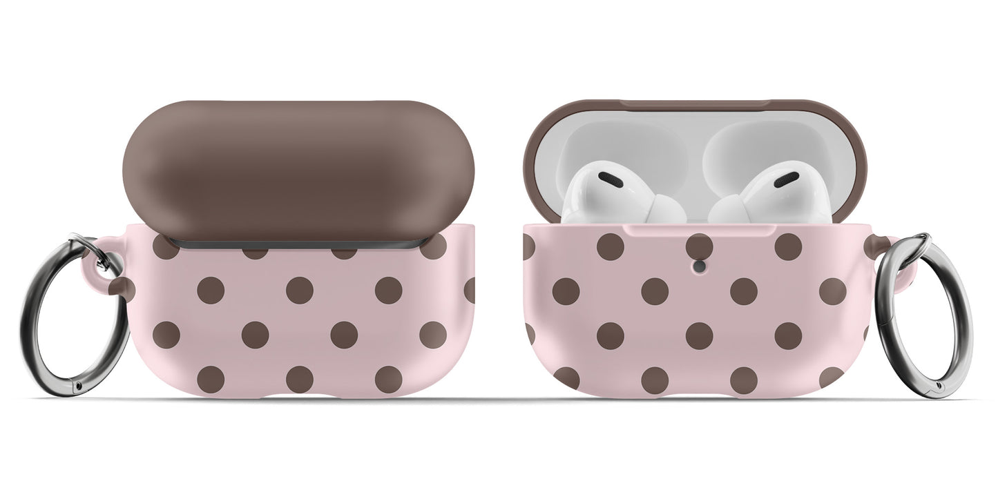 Pink Polka Dots AirPods Case