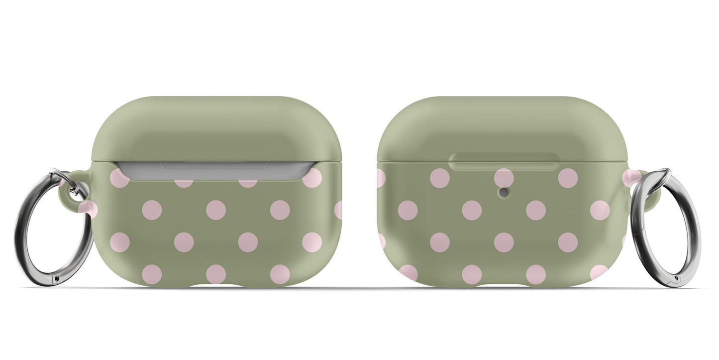Green Polka Dots AirPods Case