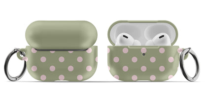 Green Polka Dots AirPods Case
