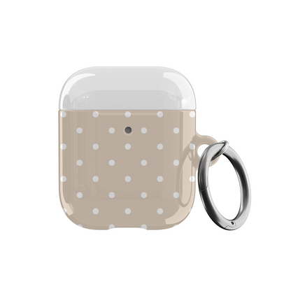 Beige Mini Dots AirPods Case