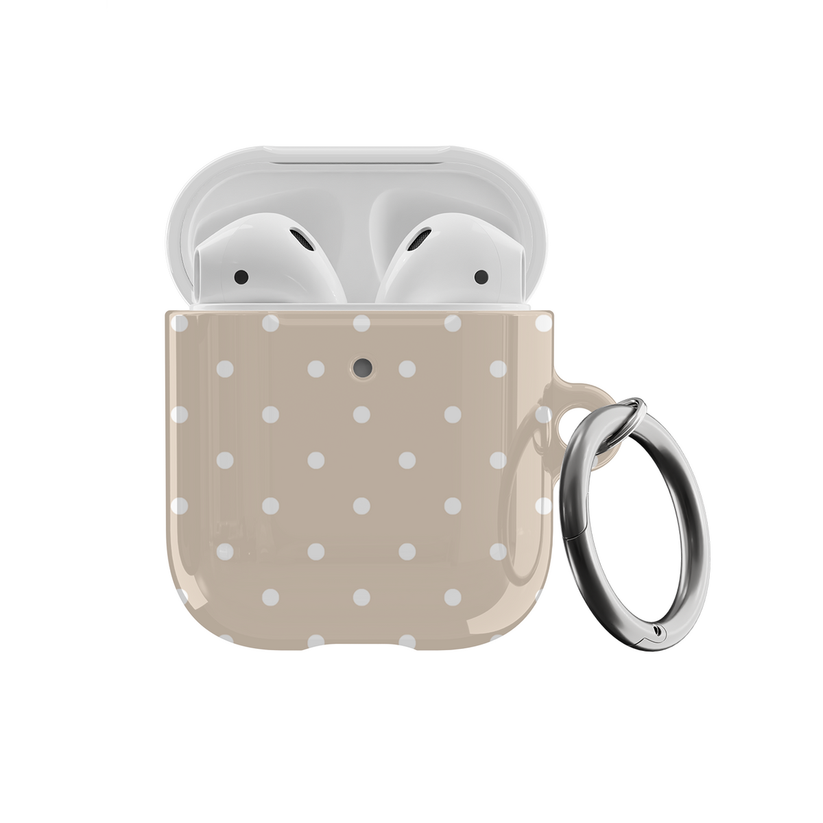 Beige Mini Dots AirPods Case