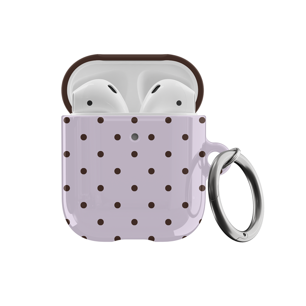 Berry Mocha Mini Dots AirPods Case
