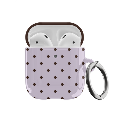 Berry Mocha Mini Dots AirPods Case