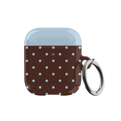 Blue Latte Mini Dots AirPods Case