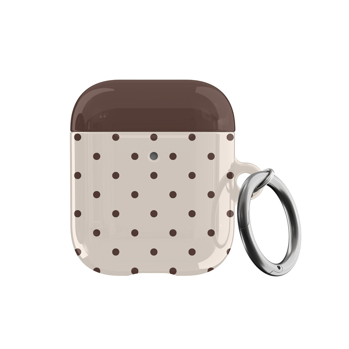 Brown Mini Dots AirPods Case