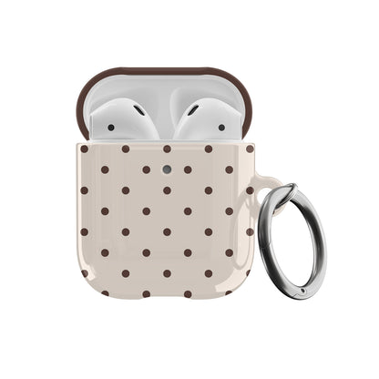 Brown Mini Dots AirPods Case