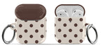 Brown Polka Dots AirPods Case